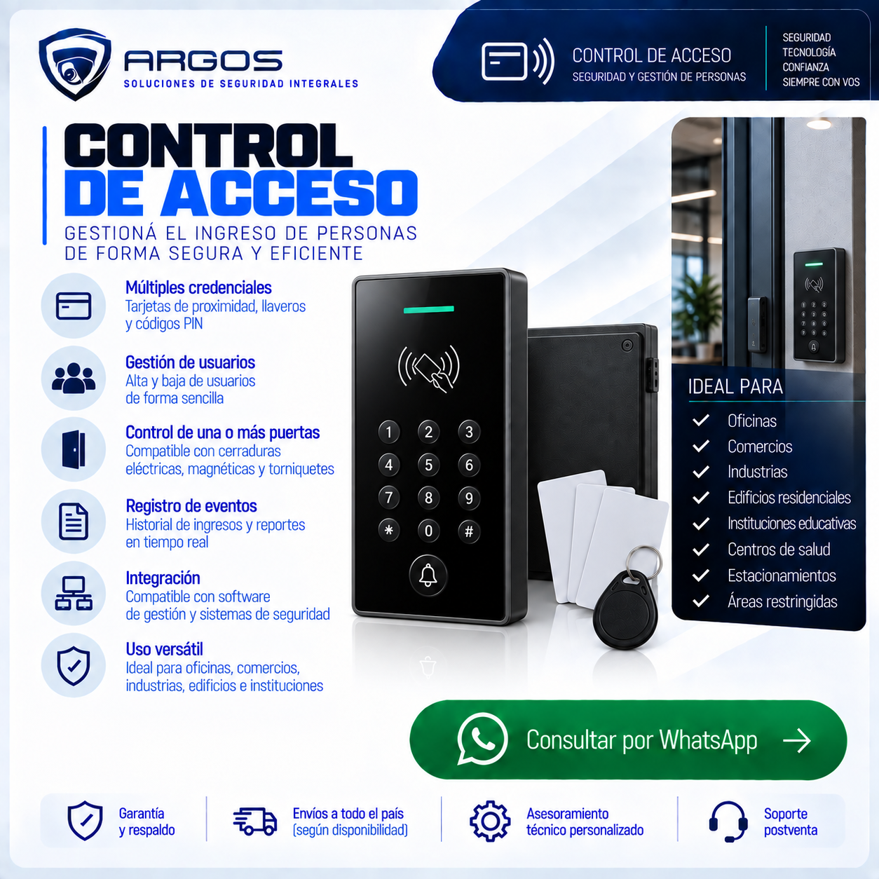 Soluciones de control de acceso para empresas
