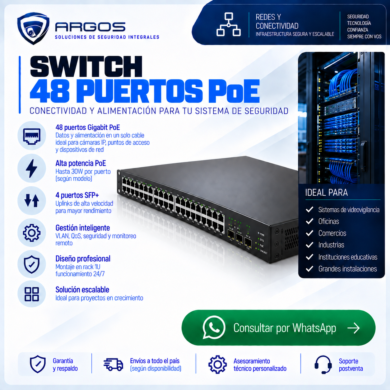 Infraestructura tecnológica y conectividad para proyectos corporativos